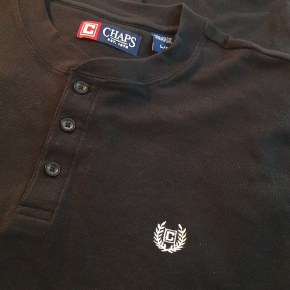 CHAPS black knit pullover long sleeve, large, NWOT - Picture 5 of 7